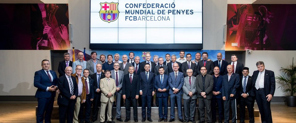 Directivos Confederación Mundial de Peñas del FC Barcelona