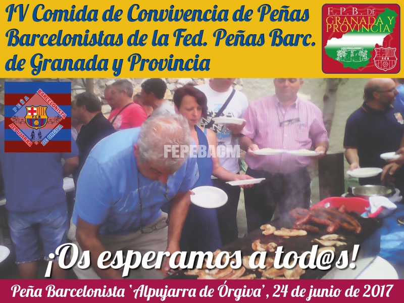 IV Comida de Convivencia de Peñas Barcelonistas de la F.P.B. de Granada y Provincia