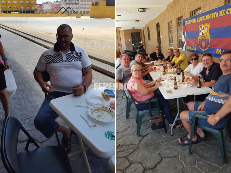 Comida de hermandad en la sede de la Gran Peña Barcelonista de Ceuta para cerrar la temporada