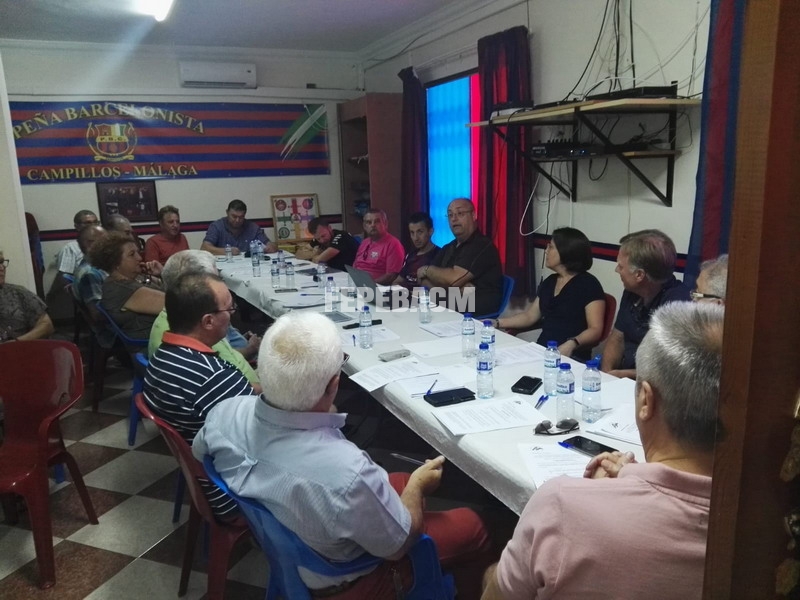Reunión de la Federación de Peñas Barcelonistas de Málaga y Provincia en Campillos