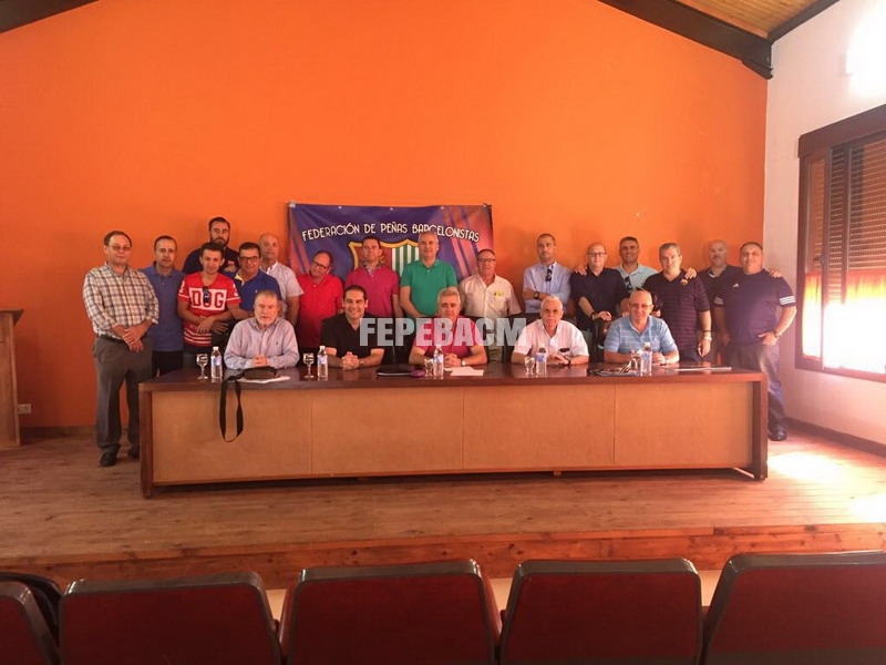 Reunión en Jabugo de la Junta Directiva de la Federación de Peñas Barcelonistas de Andalucía, Ceuta y Melilla